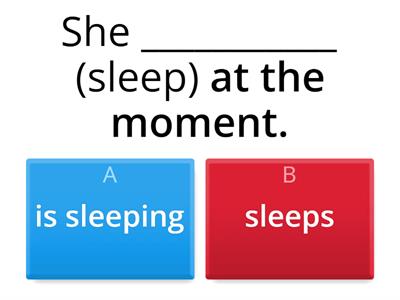 Present simple vs continuous