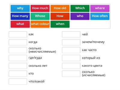 Face2Face PI Unit 1A Question words