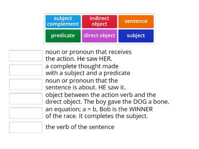 GT - Parts of a Sentence