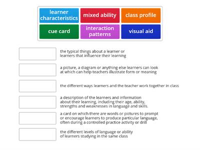 teaching aids and learners