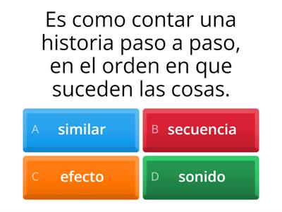 Palabras de la Semana 9 (Q2W9) - Quiz