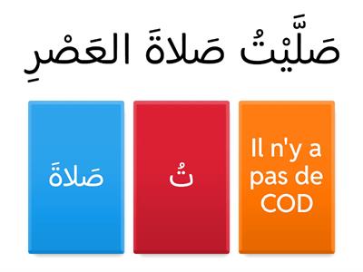 Trouve le COD