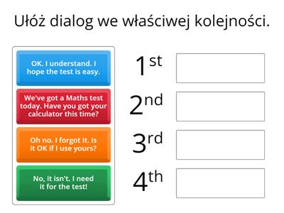English Class A1+ Unit 6.4 dialogue 1