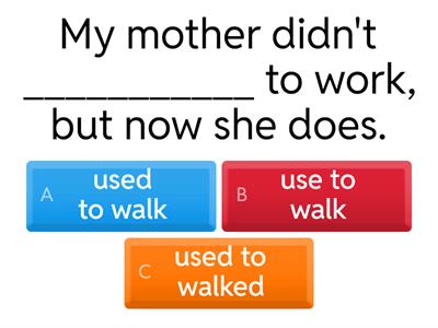 Pre-test Revision Used to & Past Simple