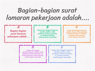 Kuis Surat Lamaran Pekerjaan 3