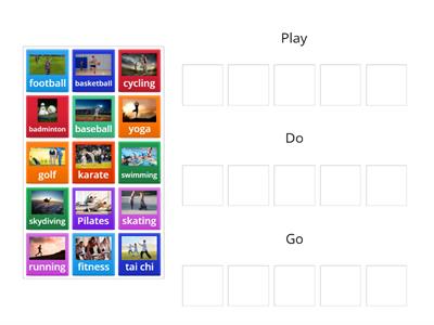 Sport play/do/go