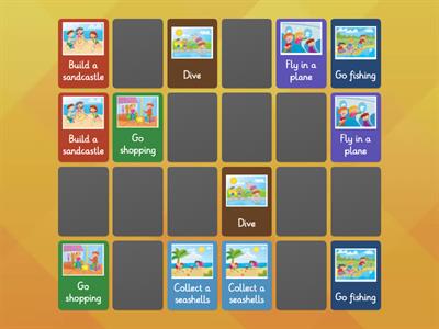 Summer Activities -Memory game