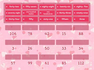Read and Match numbers