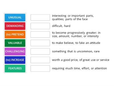 Match the meaning!