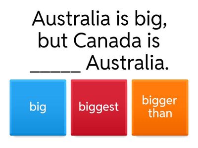 Comparatives Practice