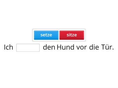 A2 L2 Stehen oder stellen, liegen oder legen?