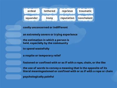 Restart Vocabulary-Section 1 (Chapters 1-6)