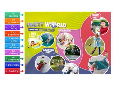 5th_Unit 1. Vocabulary: My activities party. (All about us)