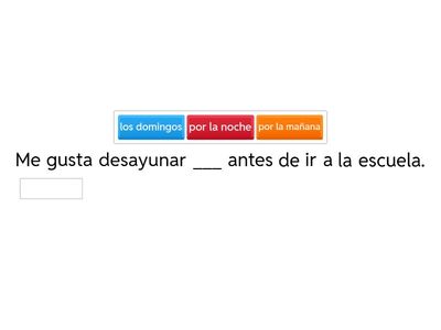 Completa con expresiones de frecuencia