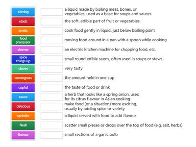 Food vocab Outcomes UI