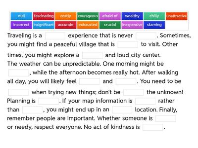 The Adventure of Travel- G