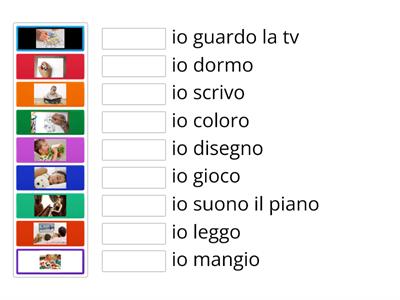 VERBI SEMPLICI- Che cosa fai?