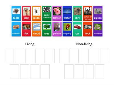 living vs non-living