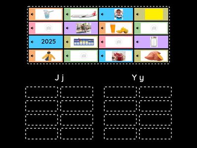 Phonics - Jj or Yy