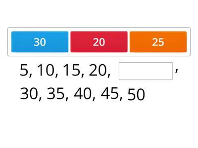 Skip Counting - 5's, 10's