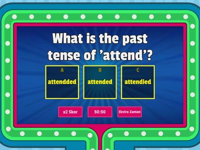 Past Tense Verbs Quiz