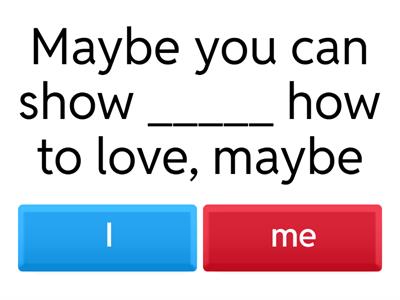 Subject and Object Pronouns