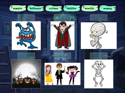 Halloween match up English