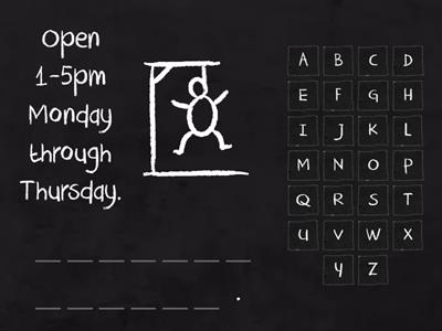 "Spaghetti squash, hang-man game" 