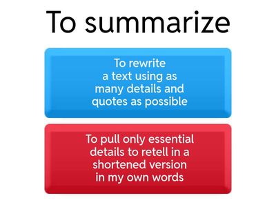 Summarizing and Sequencing