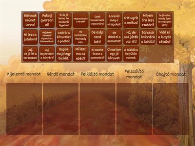 Mondatfajták 4. osztály 