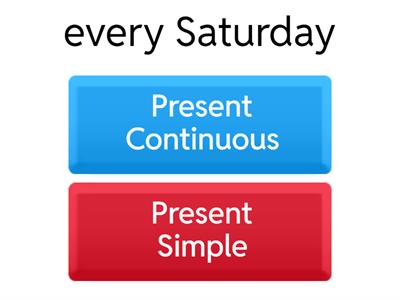 Quiz Present Continuous vs. Present Simple 