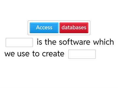 S2- Database - Complete the Sentence