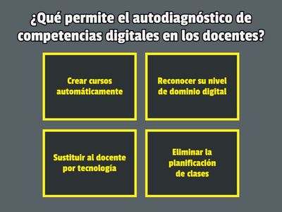 Actividad gamificada: Autodiagnóstico de las competencias digitales en docentes 