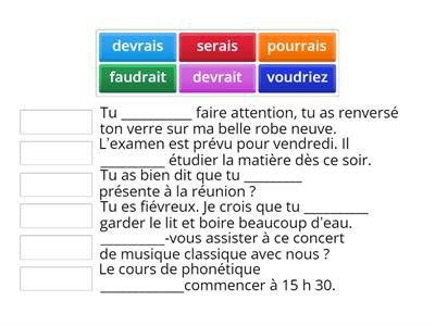 Conditionnel présent