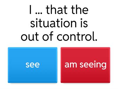 Stative or dynamic verbs ?