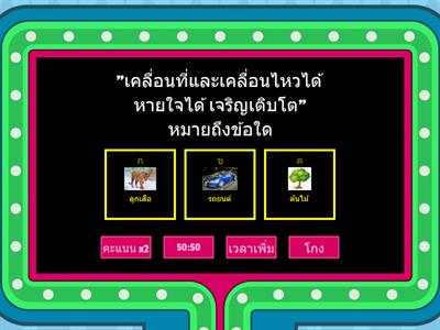 สิ่งมีชีวิตและสิ่งแวดล้อม สำหรับเด็ก ป.1