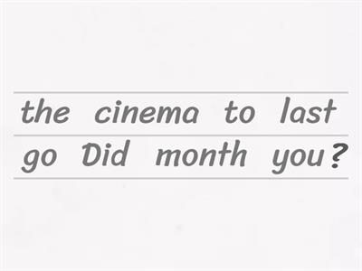 Past Simple Questions