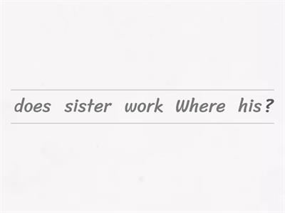 Present simple / Past simple – Questions