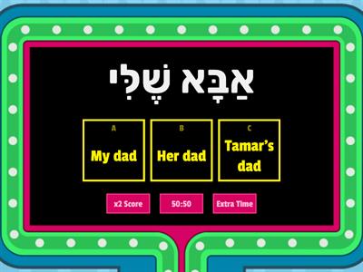 אַבָּא בַּמִּטְבָּח Gameshow