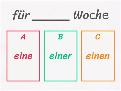 Lektion 16 Präpositionen in/für/vor/nach 