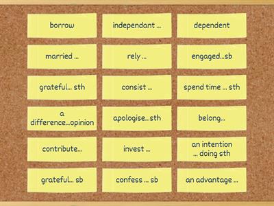 Use of English B2 unit 6 prepositions