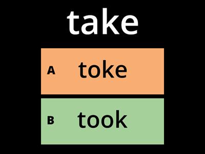 Which is the right past form?