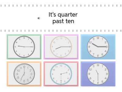  time expressions "What's the time?"