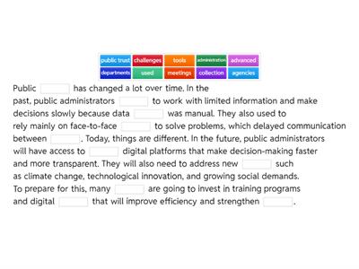 public administration - UCM listening 2