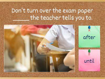 Future time clauses- 7A intermediate