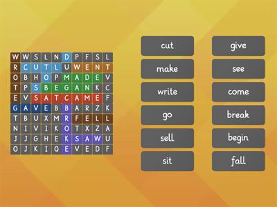 Irregular verbs (past tense)