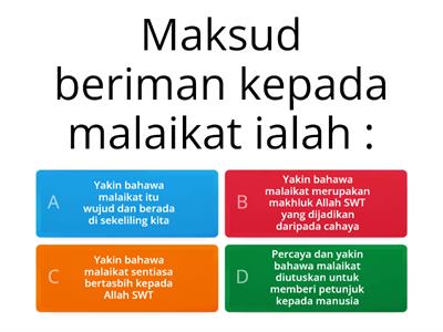 BERIMAN KEPADA MALAIKAT