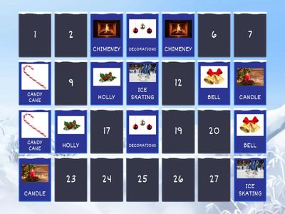 Christmas Memory Game Level 3