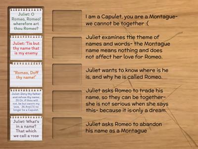 Romeo & Juliet by William Shakespeare: Act 2 Scene 2 "balcony scene" speeches