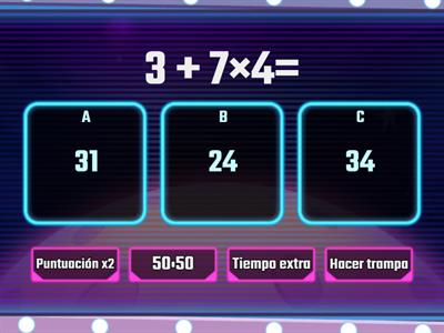 5º Jerarquía de operaciones